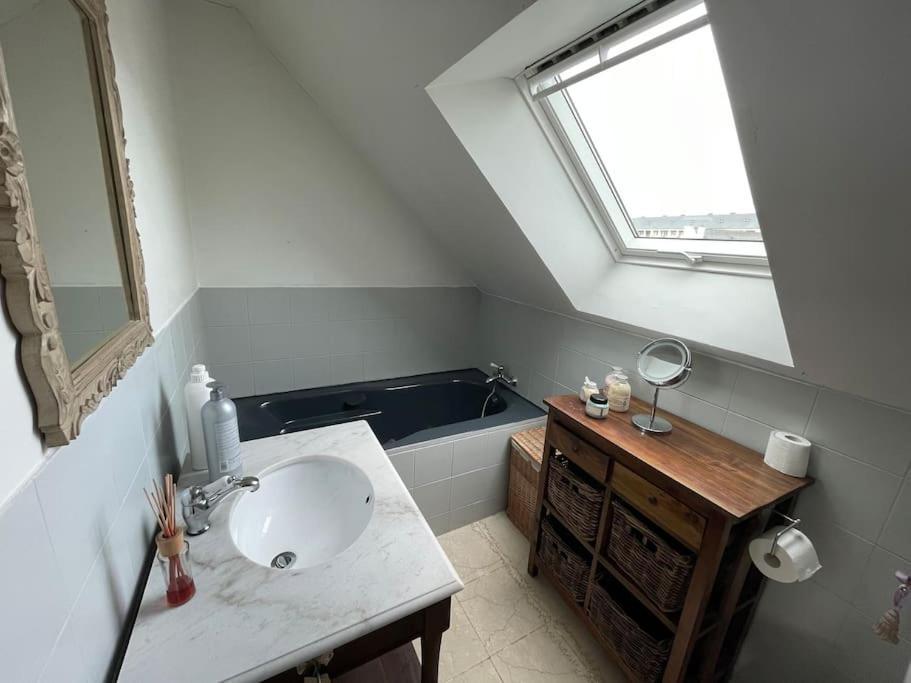 Maison Spacieuse Avec Jardin Et Salle De Sport Saint-Brieuc Buitenkant foto